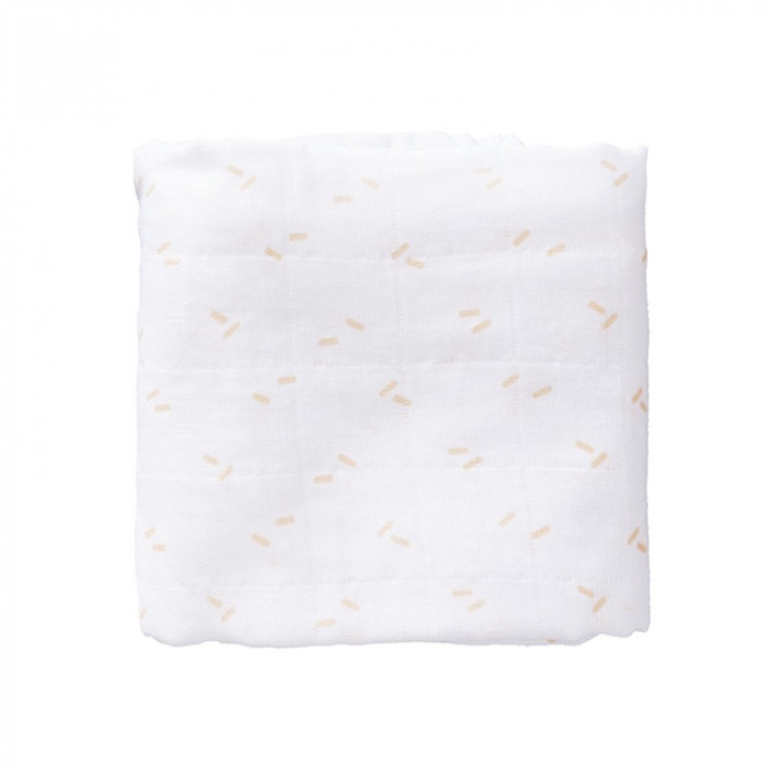 Set 2 paturici muselina Fresk pentru infasat 70x60 cm Swan Pale Peach [4]