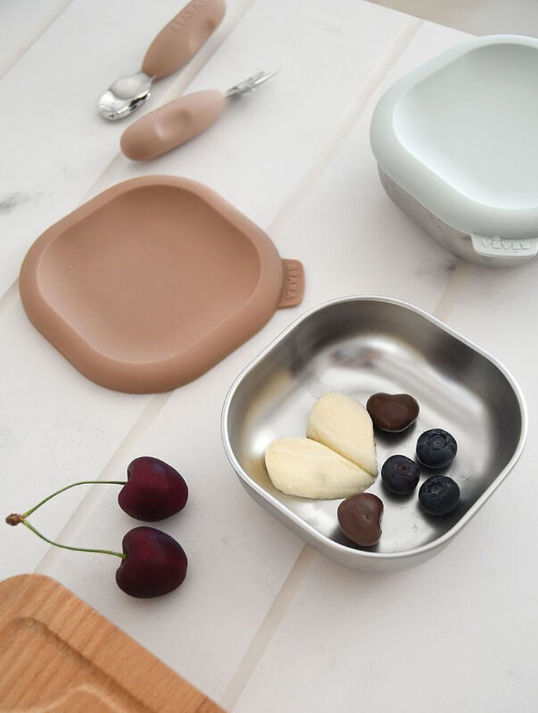 Set 3 caserole pentru gustari Beaba din oţel inoxidabil [7]