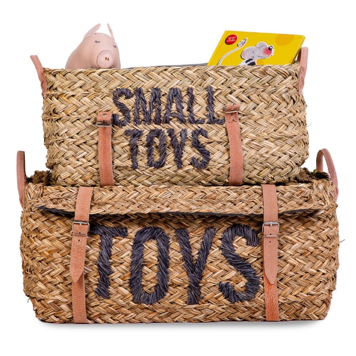 Set 2 cosuri depozitare din ratan Childhome-Resigilat [2]