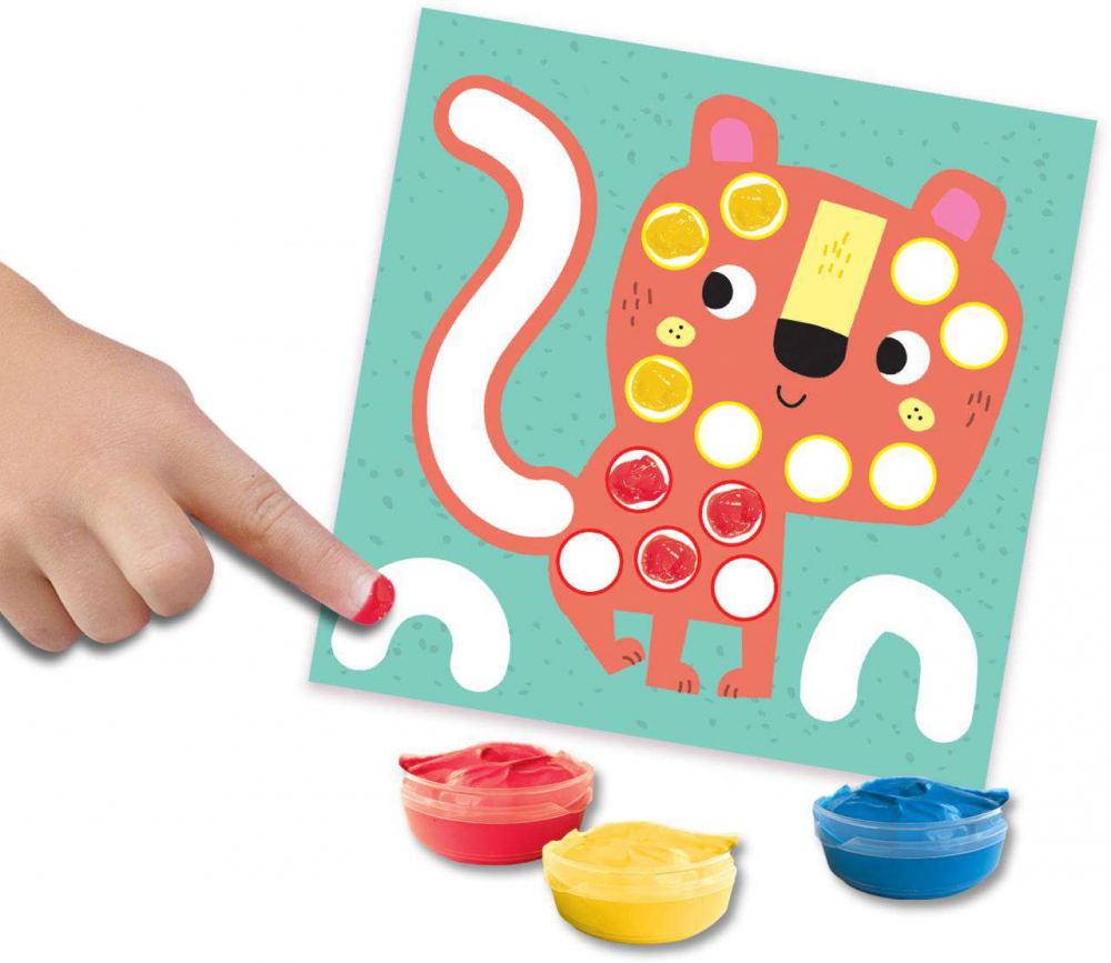 Set 3 in 1 de Pictat cu Degetul, de Colorat si de Lipit [3]