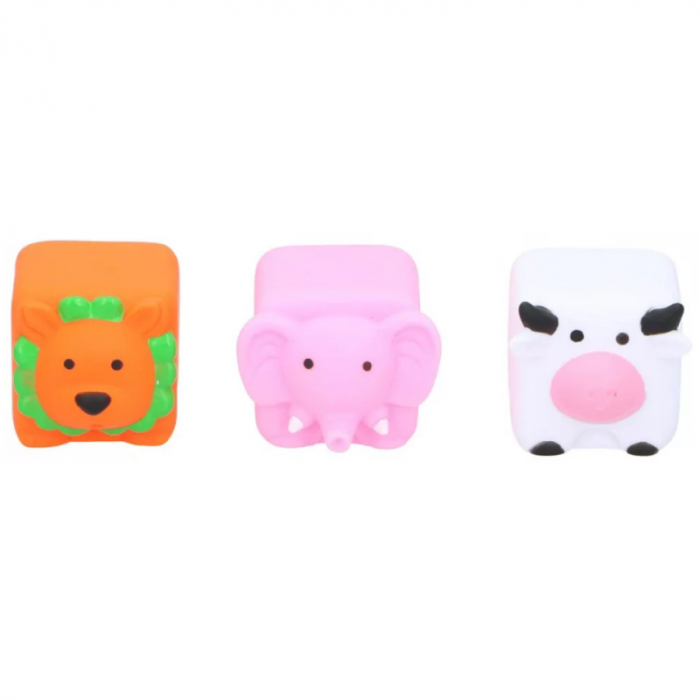 Set 3 jucarii de baie Eddy Toys, Elefant, Vaca, Leu [2]