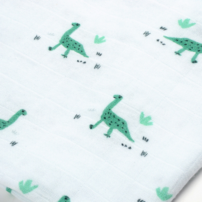 Set 3 Museline Beaba bumbac organic 70x70 cm Jurassic Green [5]