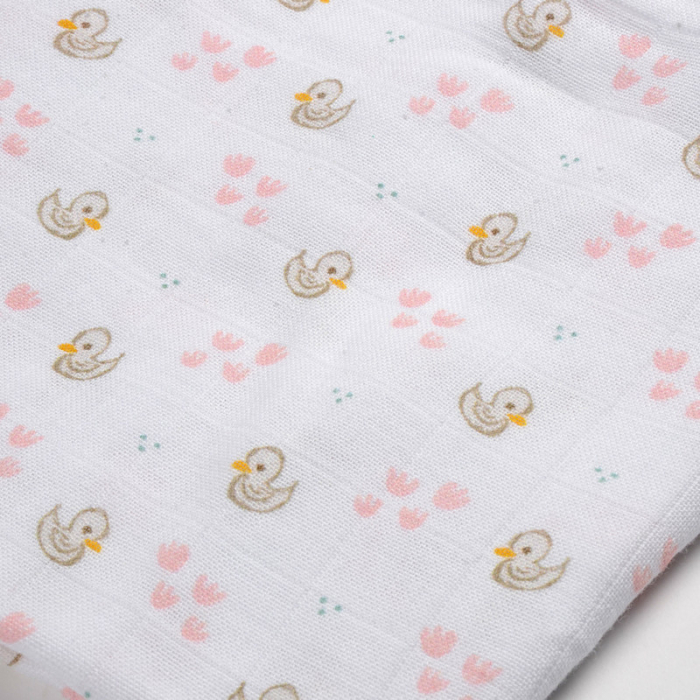 Set 3 Museline Beaba bumbac organic 70x70 cm Swan Pink [5]