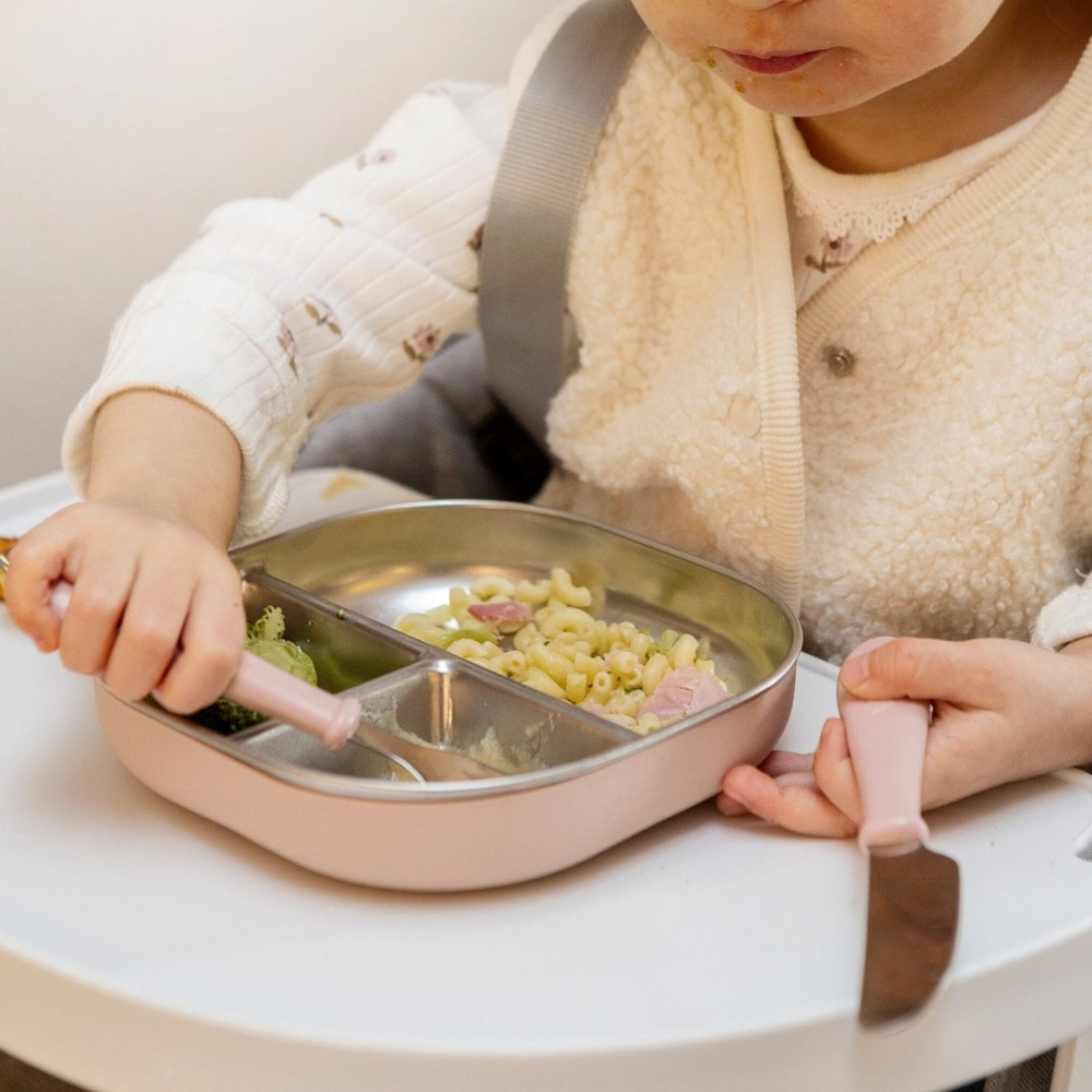 Set 3 tacamuri din inox Beaba pentru copii 12 luni+ Cotton Candy [2]