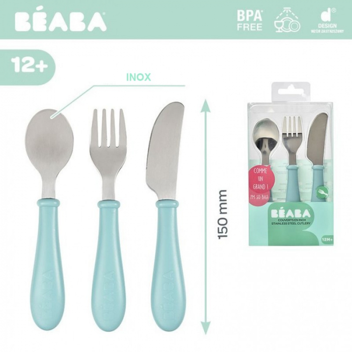 Set 3 tacamuri inox Beaba Airy Green [2]