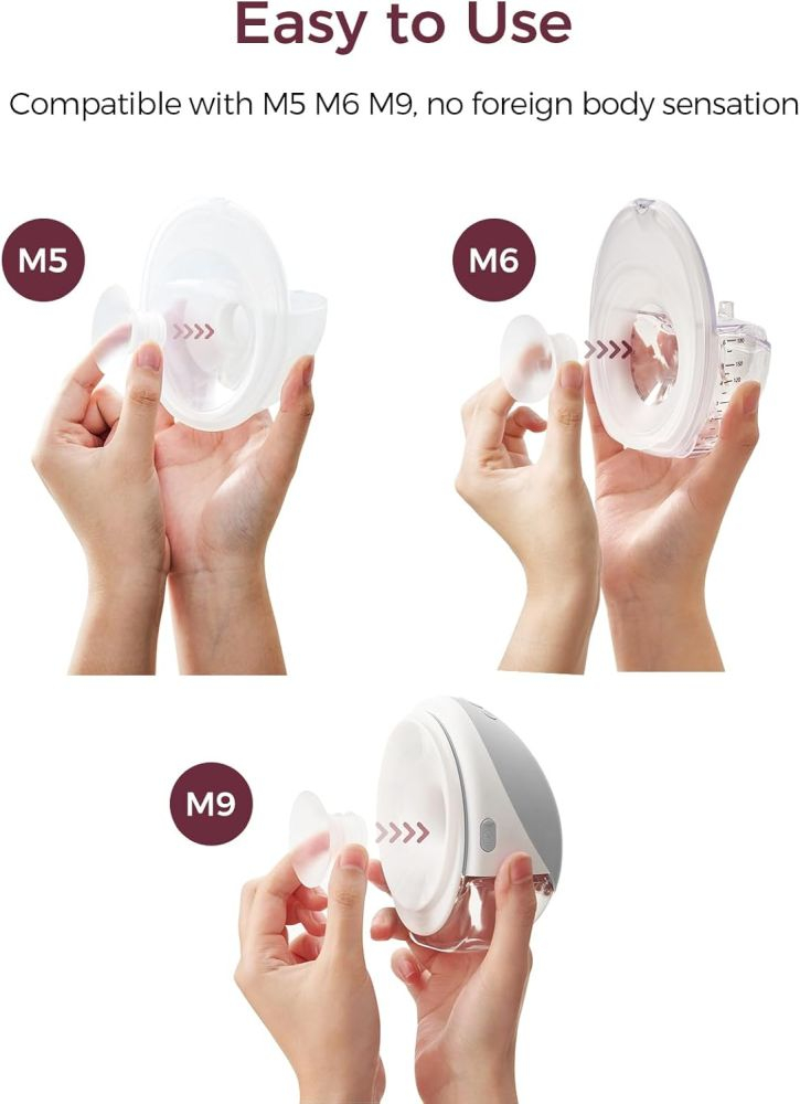 Set 4 flanse 17 mm pentru pompe de san Momcozy M5, M6 si M9 [2]