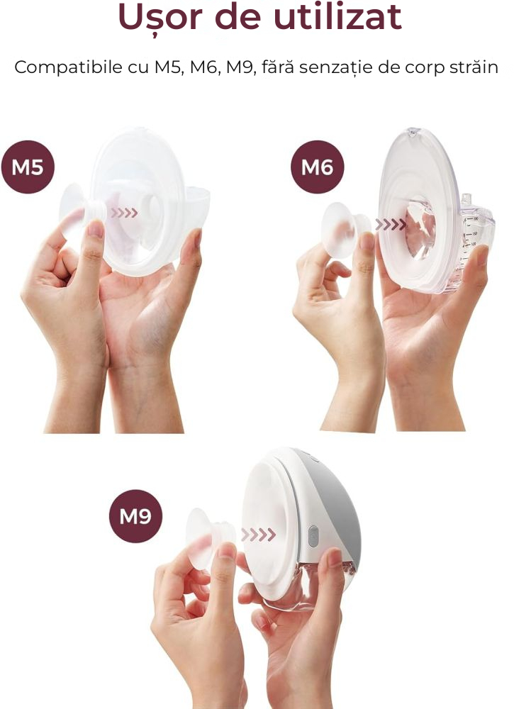 Set 4 flanse 17 mm pentru pompe de san Momcozy M5, M6 si M9 [2]