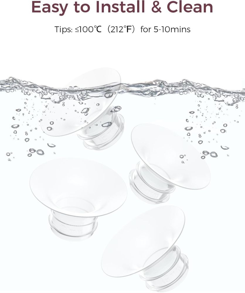 Set 4 flanse 21 mm pentru pompe de san Momcozy M5, M6 si M9 [6]