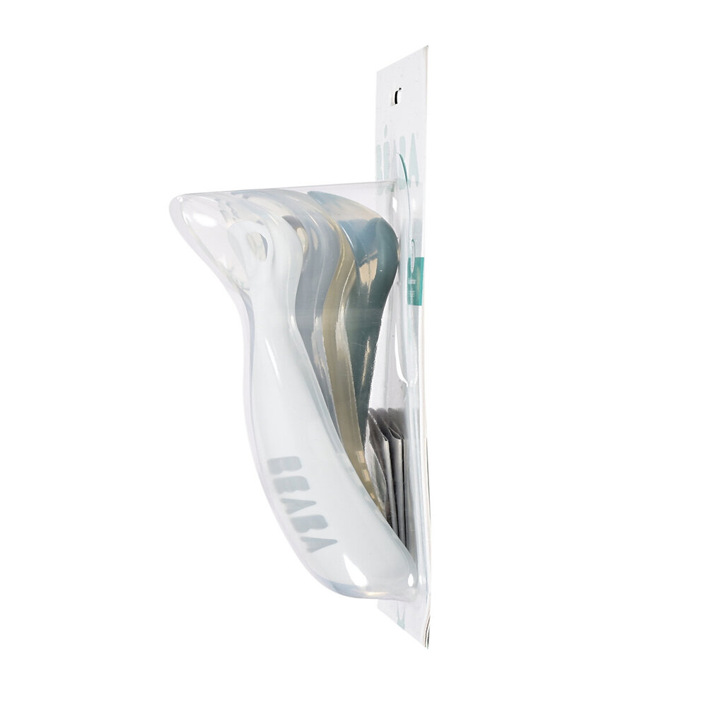 Set 4 lingurite silicon +4 luni Beaba Pebble [3]