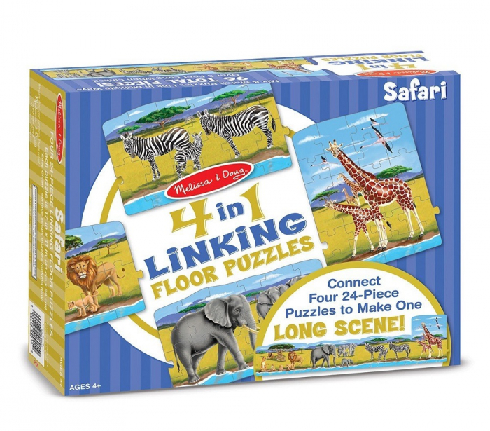 Set 4 puzzle podea conectabile Safari