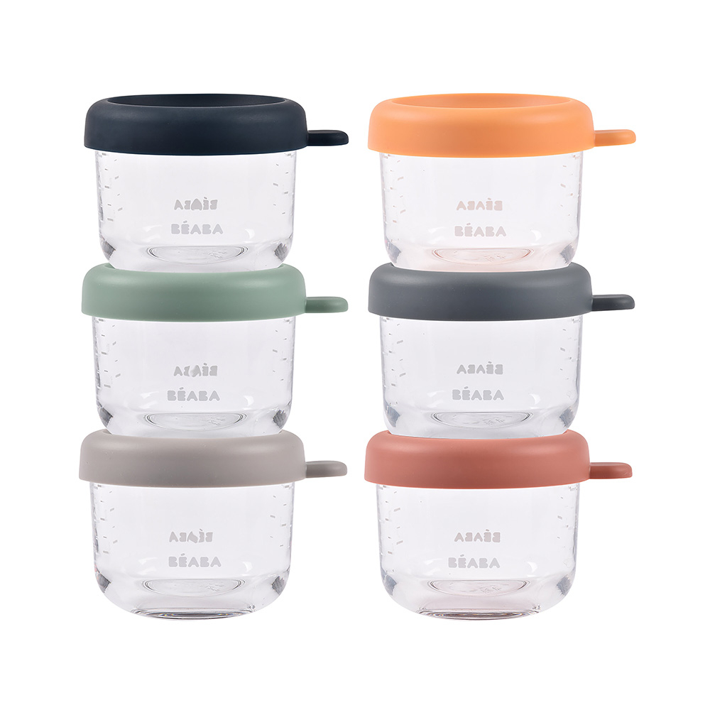 Set 6 recipiente sticla Beaba 150 ml Sunrise [7]