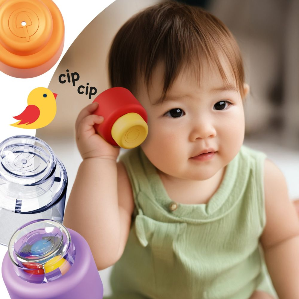 Set 8 cuburi moi senzoriale Quercetti Momy Soft [5]