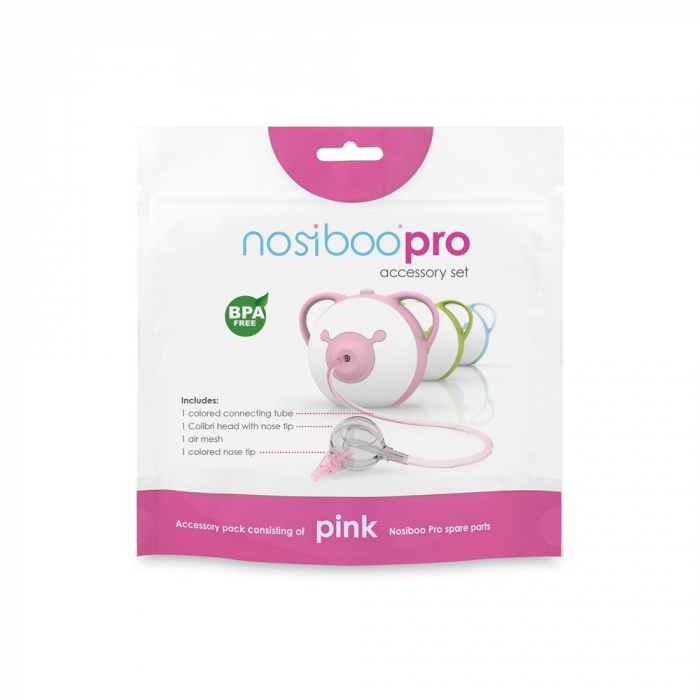 Set accesorii aspirator nazal electric Nosiboo Pro Roz [2]
