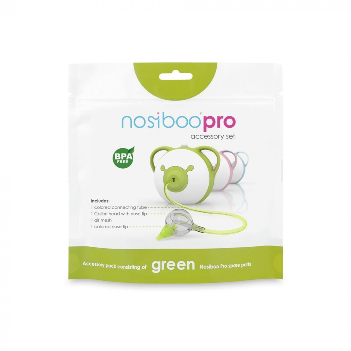 Set accesorii aspirator nazal electric Nosiboo Pro verde [3]