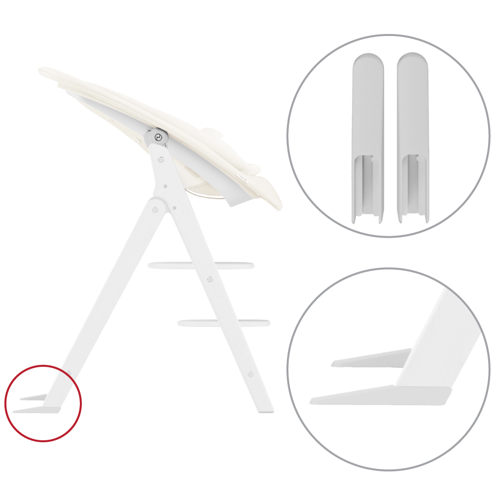 Set adaptoare scaun de masa Cybex Click & Fold White [3]