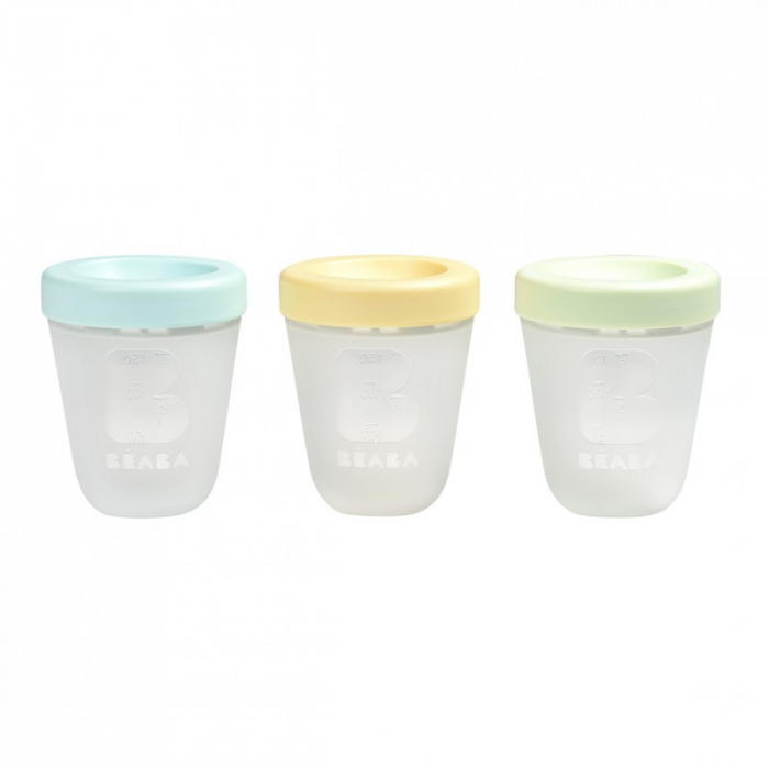 Set 3 recipiente silicon Beaba 200 ml Spring - Resigilat [2]