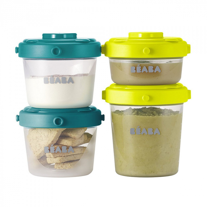 Set Beaba 6 recipiente ermetice pentru hrana (2X60ml, 4X120ml) [5]