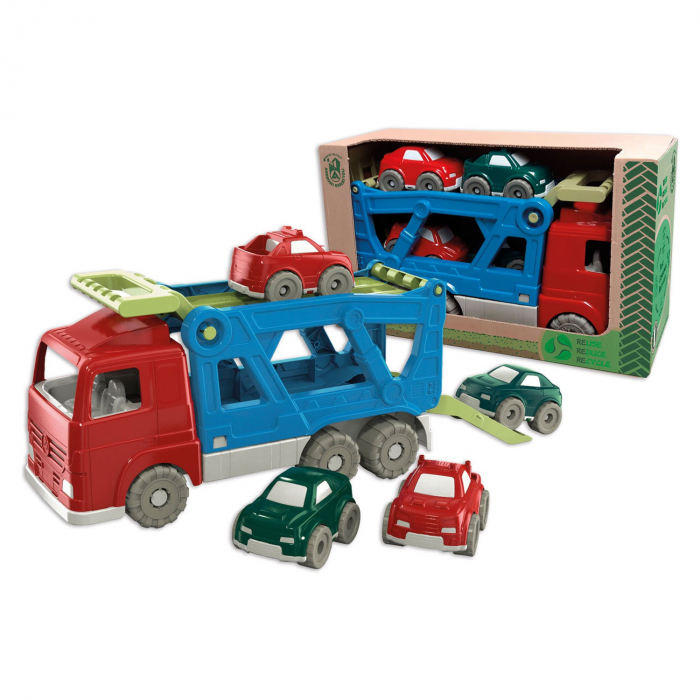 Set Camion transportor de masini cu patru masinute [2]