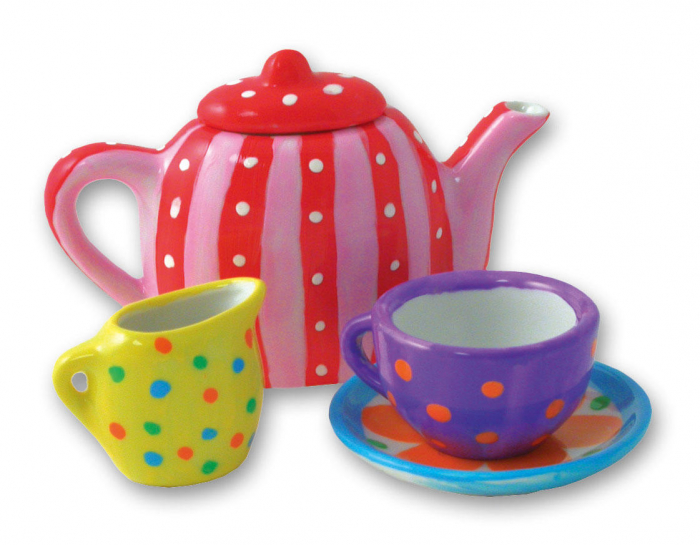 Set ceramica: Picteaza un set de ceai [5]