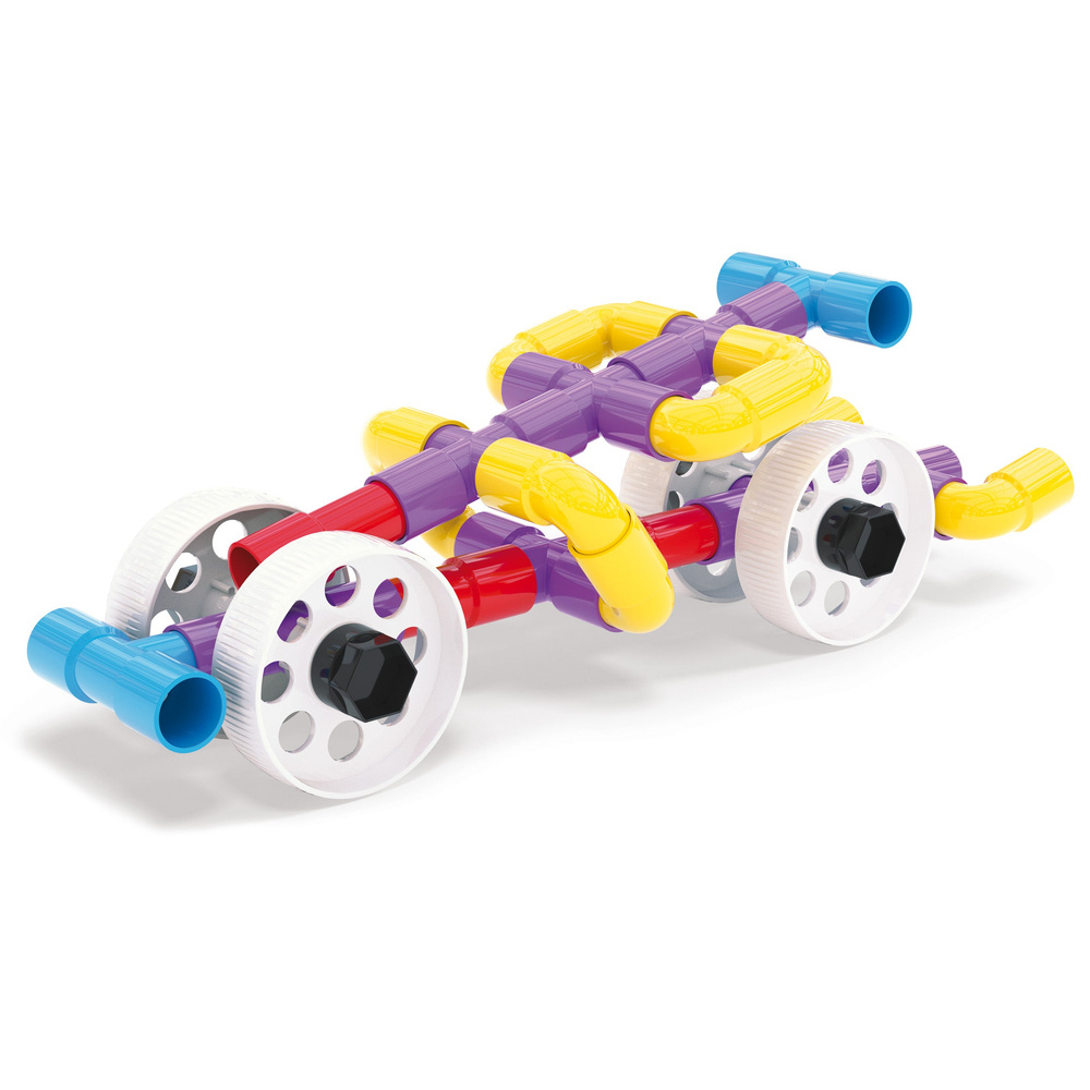 Set constructie Quercetti Tubation Wheels tuburi si roti 68 piese [2]