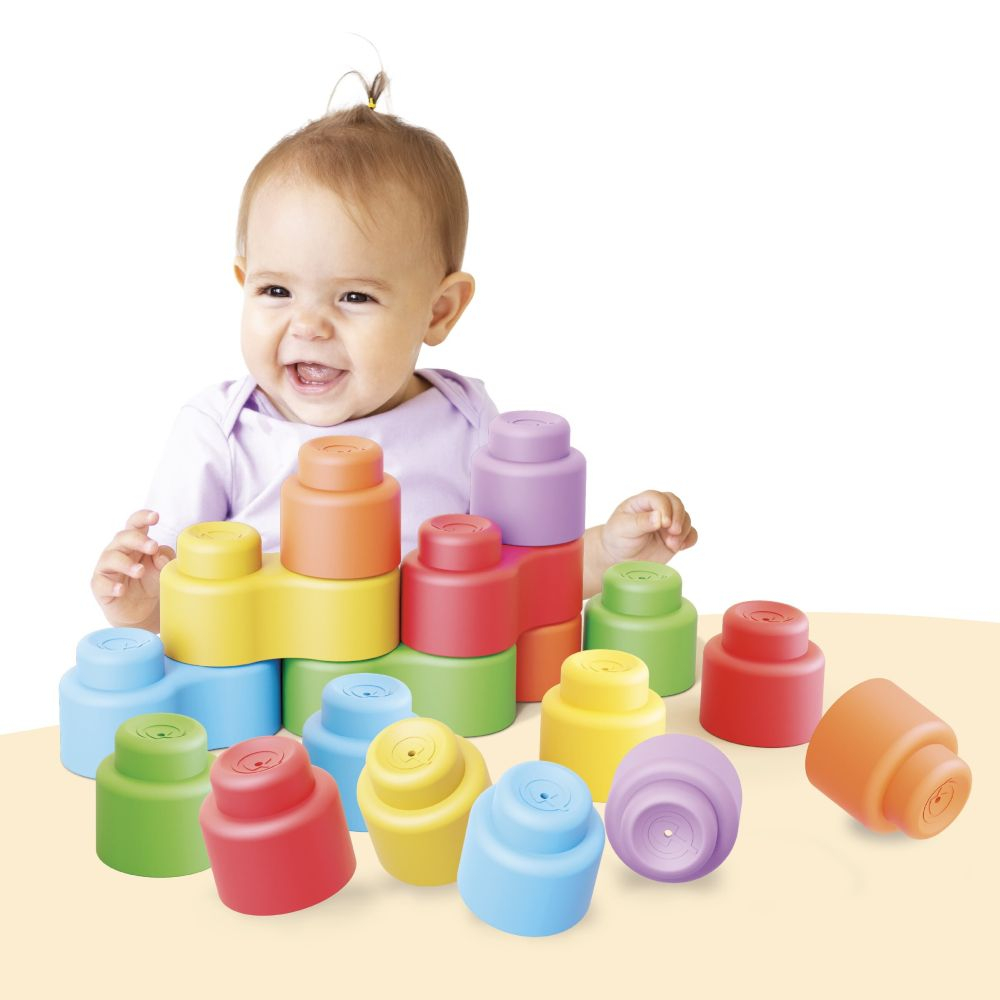 Set constructie Quercetti Momy Soft cuburi moi 28 piese [3]