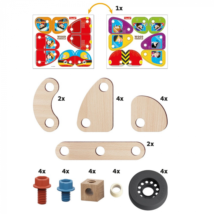 Set constructie vehicule Quercetti Bio [6]