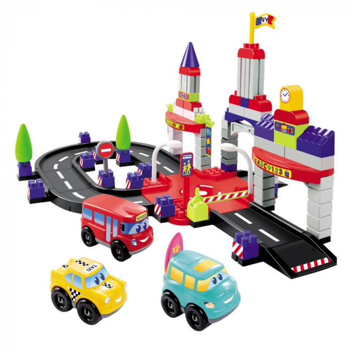 Set Constructii Ecoiffier Oras Abrick City cu 3 Masinute [2]