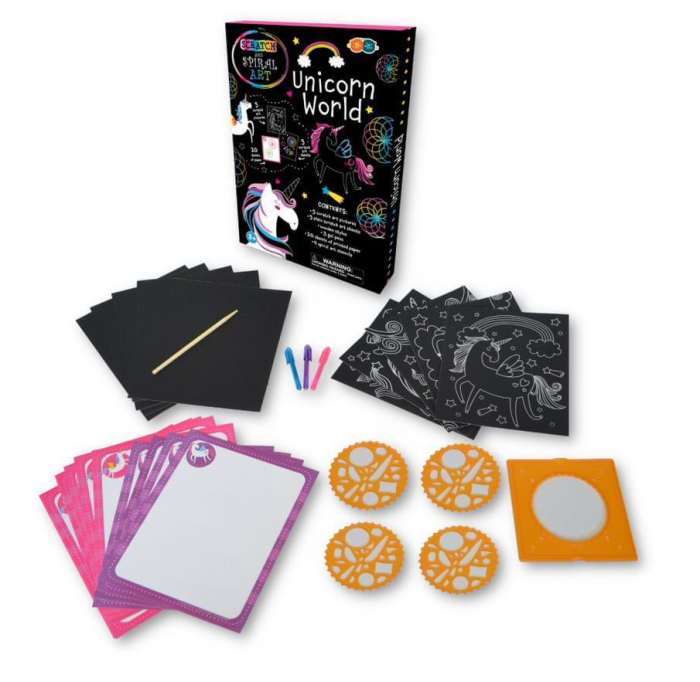 Set Creatie Scratch & Spiral - Lumea Unicornilor [2]