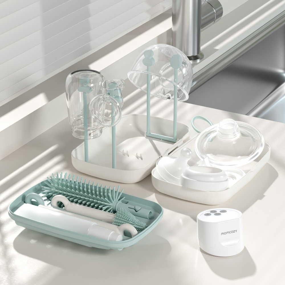 Set de perii pentru biberoane Momcozy 7 in 1 din silicon [3]