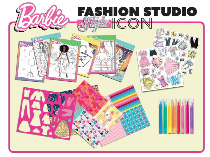 Set de colorat cu activitati Barbie - Fashion Icon [7]