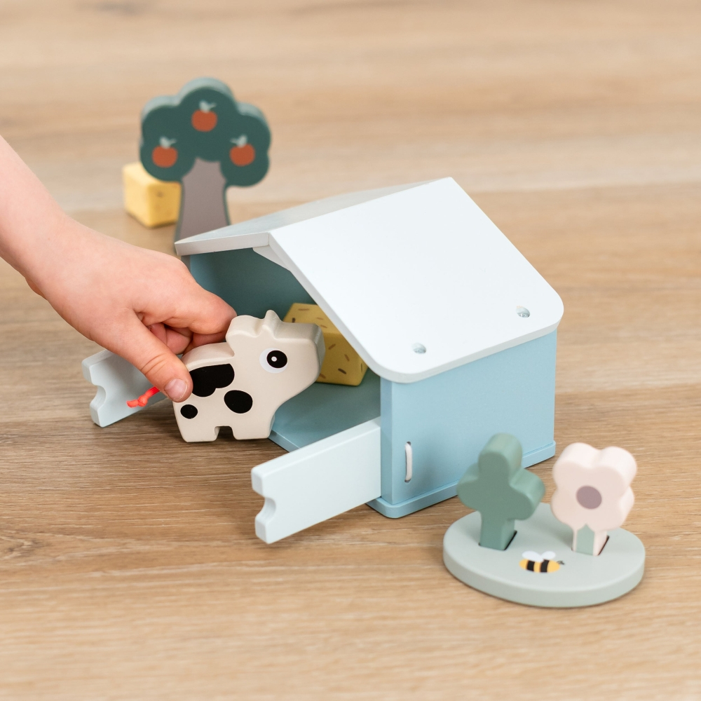 Set de joaca din lemn Tiny Farm Done by Deer Dotti Multicolor [4]