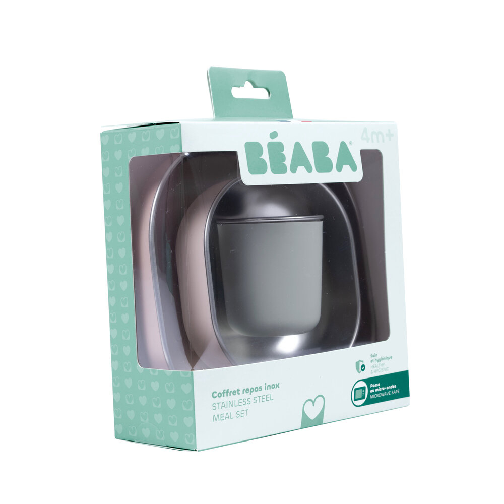 Set de masa Beaba din otel inoxidabil Cotton Candy [3]