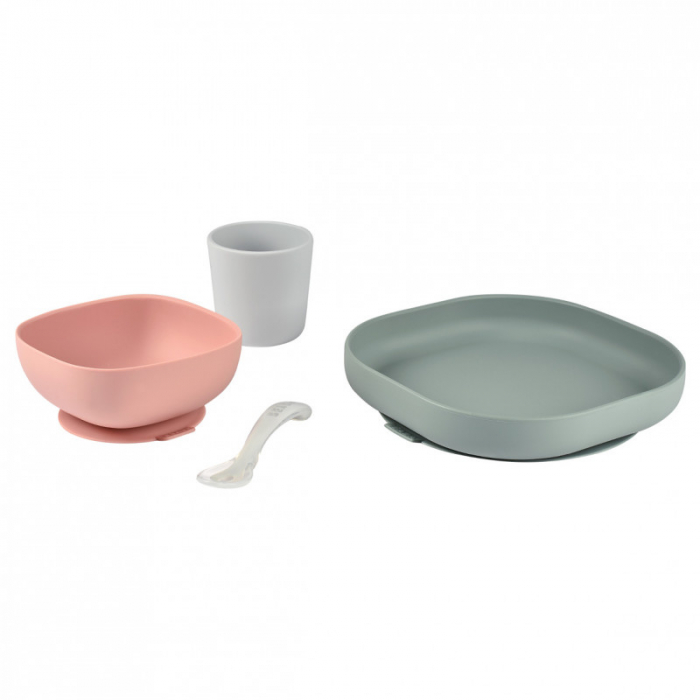 Set de masa silicon Beaba 4 piese Eucalyptus [2]