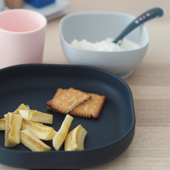 Set de masa silicon Beaba 4 piese Night Blue [2]