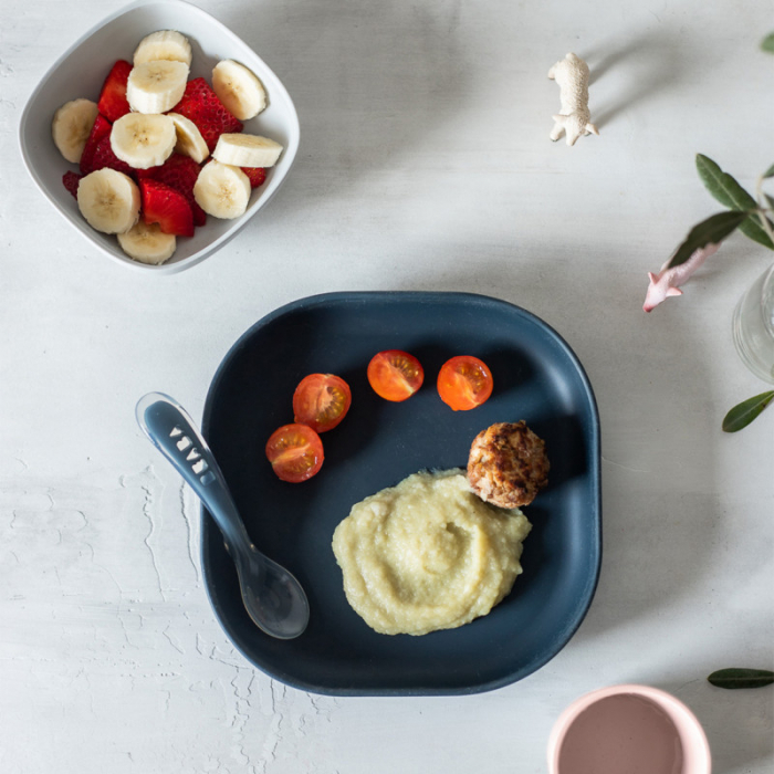 Set de masa silicon Beaba 4 piese Night Blue - Resigilat [3]