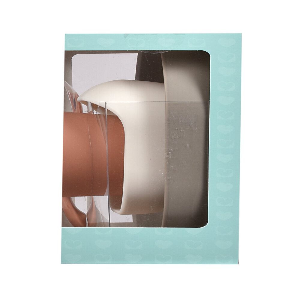 Set de masa silicon Beaba 4 piese Terracotta Gazelle [6]