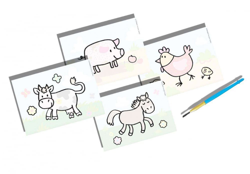 Set de Pictat cu Apa-Ferma Animalelor [4]