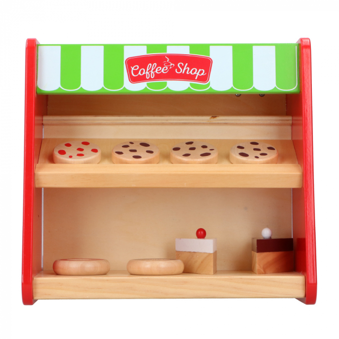 Set din lemn 2 in 1 Marionette Espressor si vitrina deserturi [4]