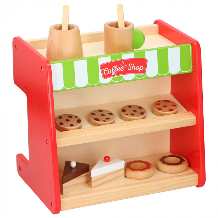 Set din lemn 2 in 1 Marionette Espressor si vitrina deserturi [3]