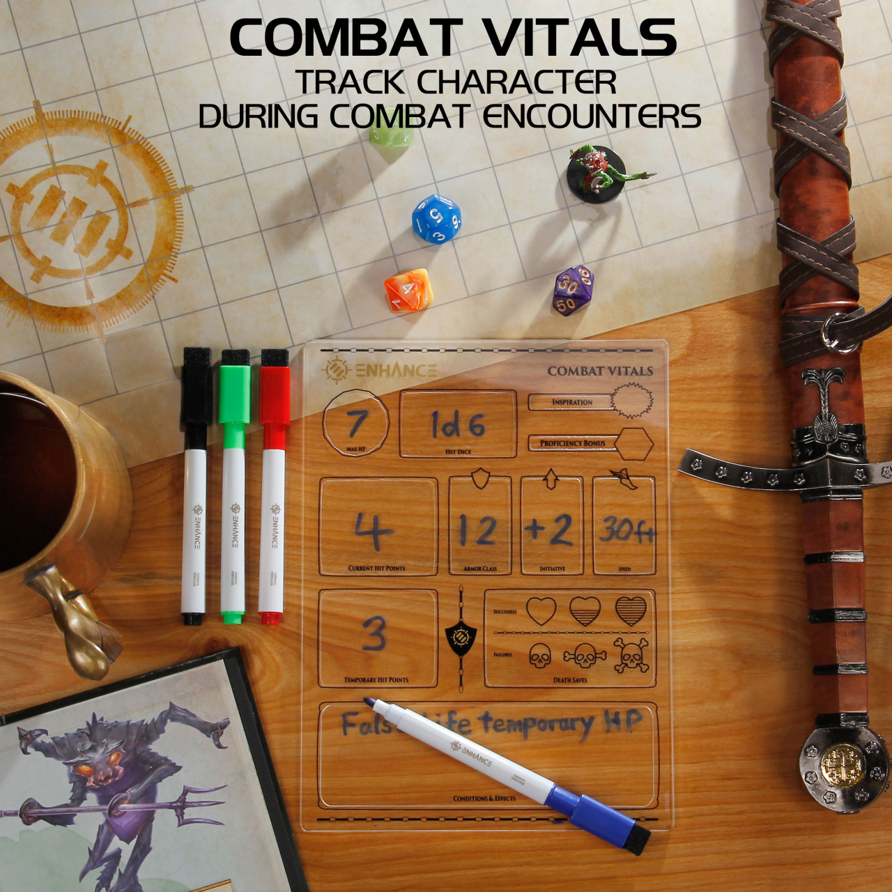 Set Fise Reutilizabile DnD ENHANCE Gaming [5]