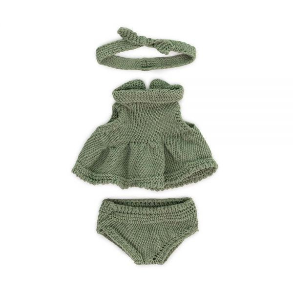 Set imbracaminte cu rochita pentru papusa fetita 21 cm [2]