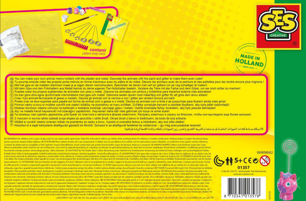 Set Mulaj si Pictura-Memo Holders Animale [3]