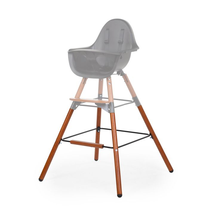 Set picioare cu suport pentru scaun de masa Childhome Evolu Nuc/Negru [2]