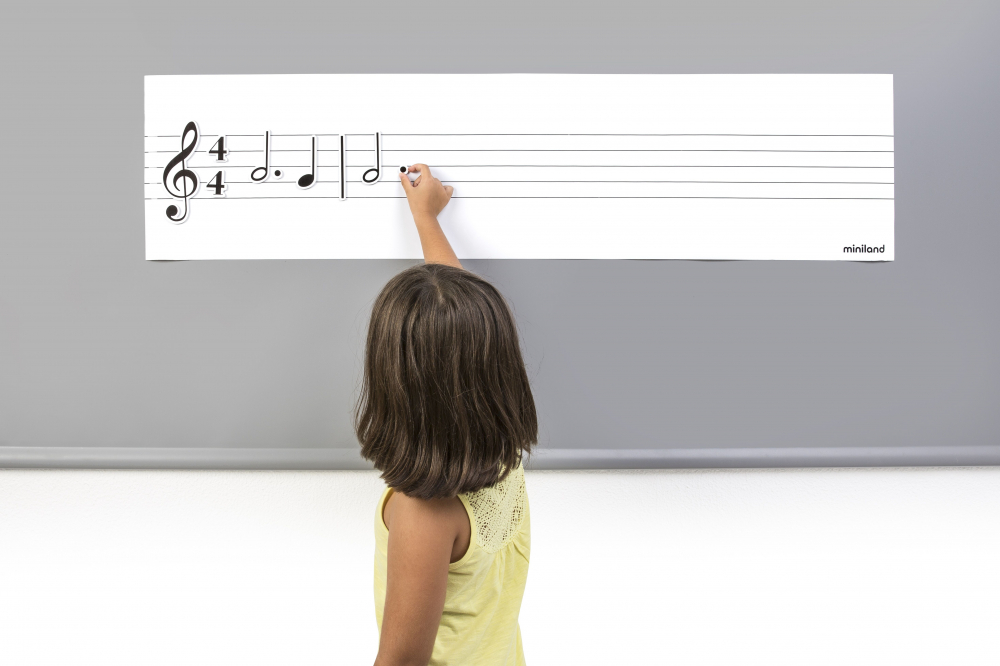 Set Portativ cu 85 note muzicale magnetice [3]