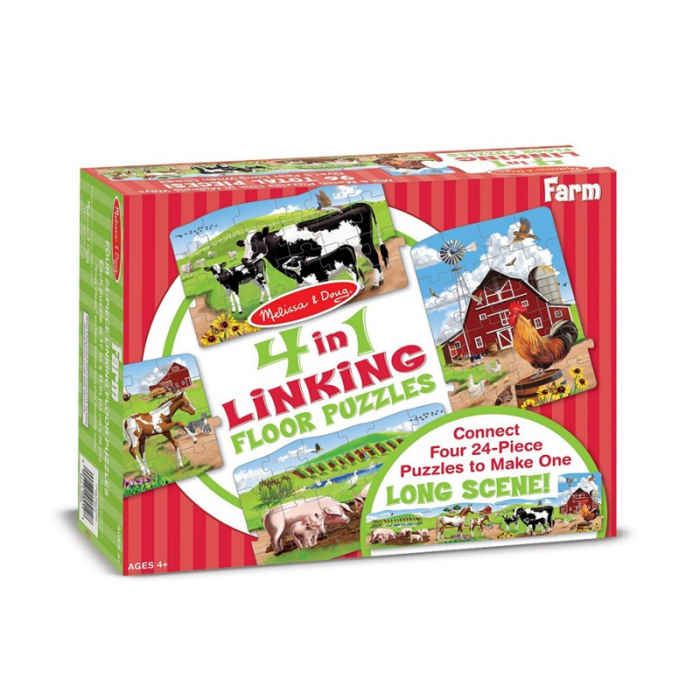 Set puzzle podea conectabile Ferma Melissa and Doug [2]