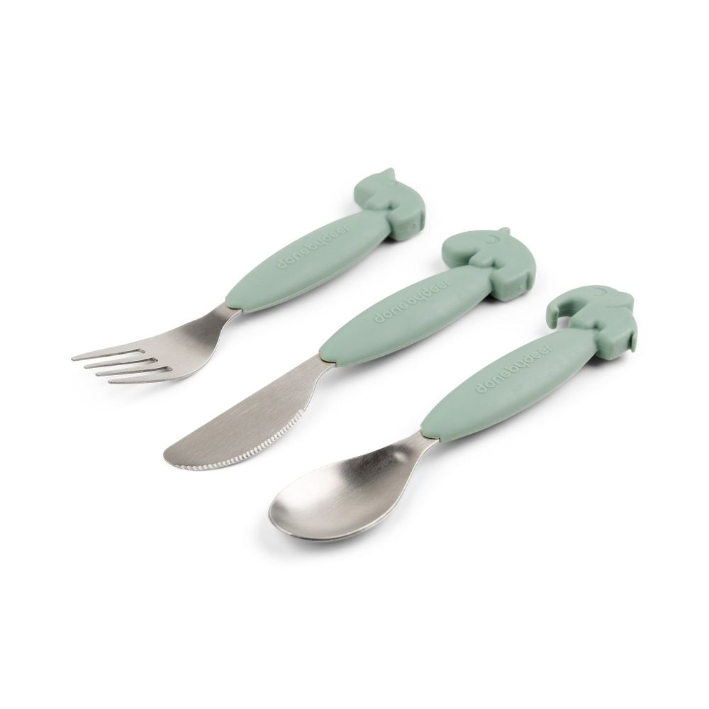 Set tacamuri Done by Deer Easy-grip Deer Friends Green [2]