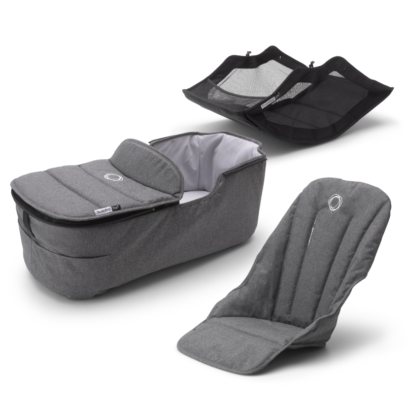 Set textil carucior Bugaboo Fox 2 Grey Melange