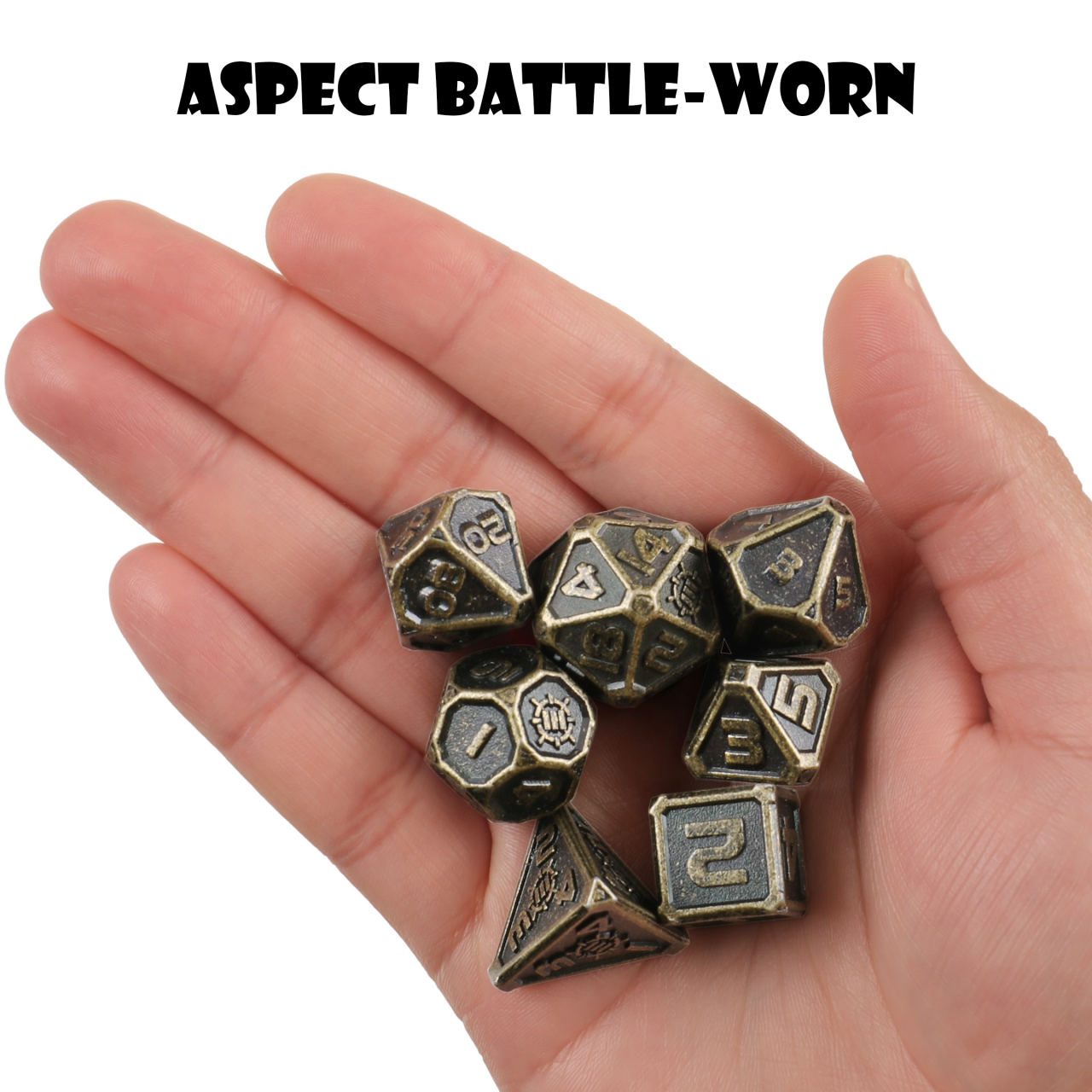 Set Zaruri Metalice ENHANCE Gaming Ancient Bronze DnD [4]