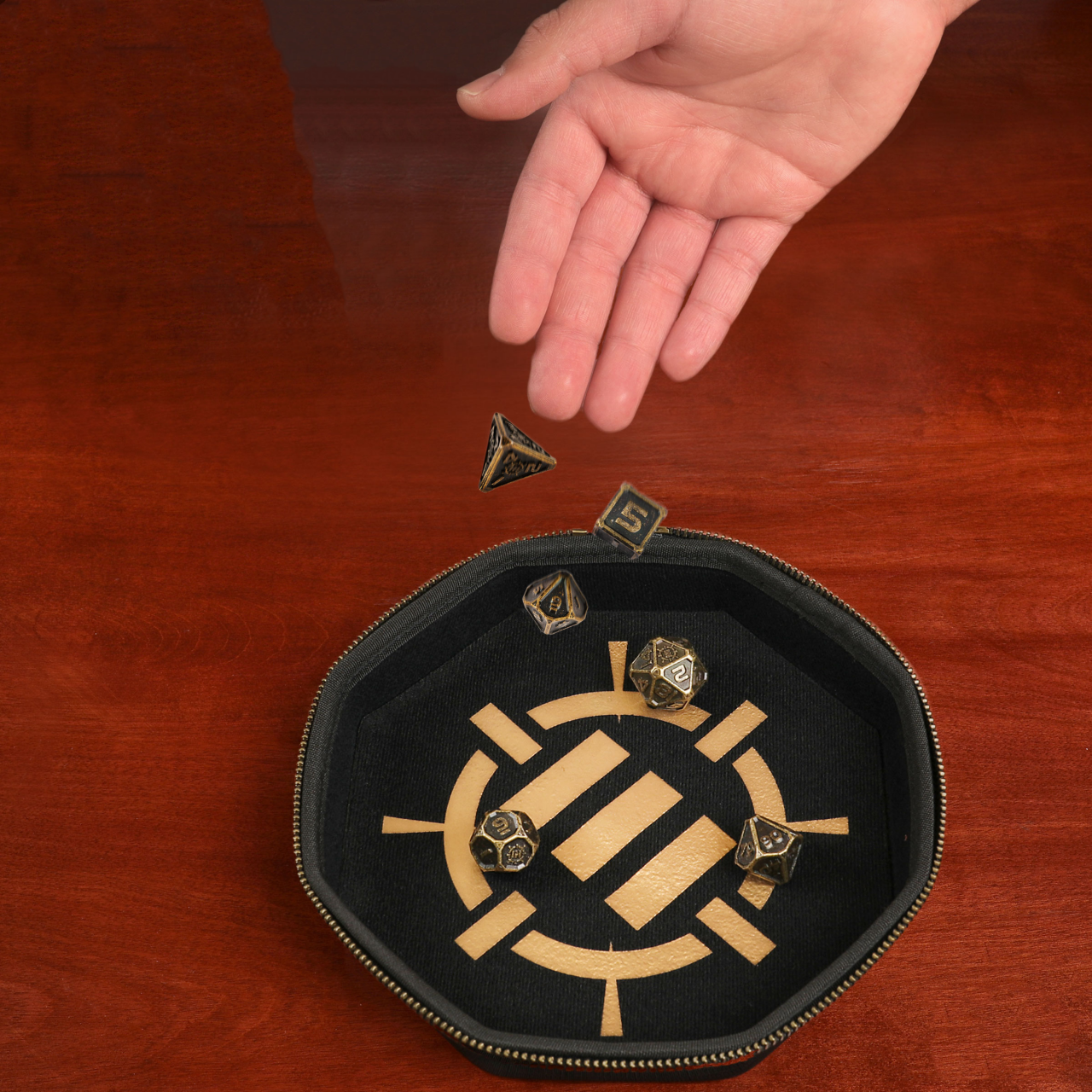 Set Zaruri Metalice ENHANCE Gaming Ancient Bronze DnD [7]