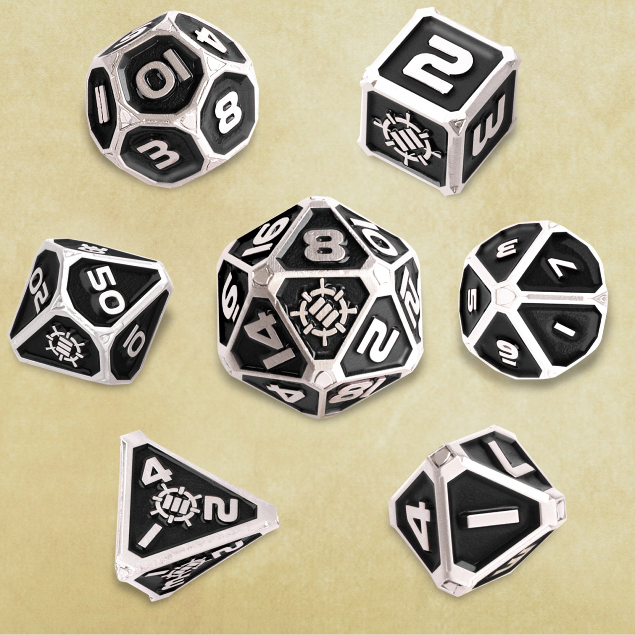 Set Zaruri Metalice ENHANCE Gaming Collector's Edition Black DnD [5]